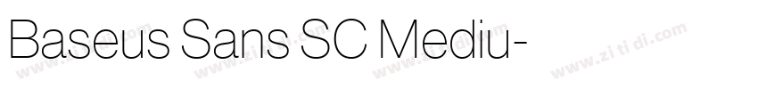 Baseus Sans SC Mediu字体转换